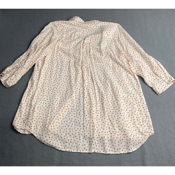 KC Khakis & Co ,Button‎ Women's size XL Shirt  Long Sleeve Floral Lagenlook - Picture 9 of 10